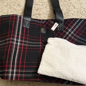 Victoria's Secret Plaid Tote Bag 2025